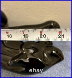 Rare Scarce Authentic 1950's Mid Century Modern Black Panther TV Lamp