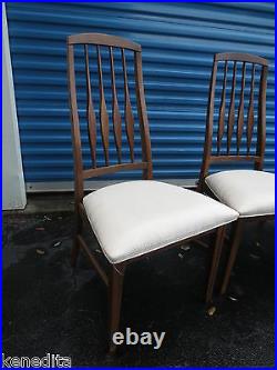 Rare Set 4 Dining Chairs Keller Mid-century Modern Eames Era MCM Tall Four
