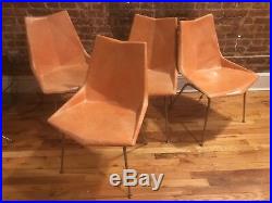 Rare Set Of 4 Paul mccobb Oragami Fiberglass Chairs Mid Century