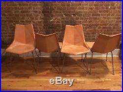 Rare Set Of 4 Paul mccobb Oragami Fiberglass Chairs Mid Century