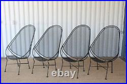 Rare Set of Mid Century Modern Iron Outdoor Lounge Chairs by Maurizio Tempestini