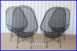 Rare Set of Mid Century Modern Iron Outdoor Lounge Chairs by Maurizio Tempestini