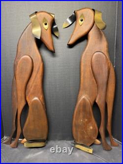 Rare Set of Vintage 1960s Masketeers Dog Wall Hangings Mid Century Modern MCM