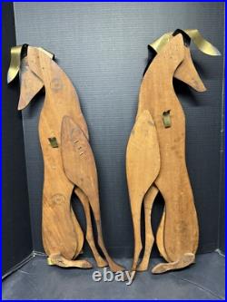 Rare Set of Vintage 1960s Masketeers Dog Wall Hangings Mid Century Modern MCM