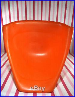 Rare Space Age Vintage SWIVET Orange Moulded Products MOD Child's Swivel Chair