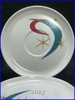 Rare Starburst Atomic Mid Century Celestial Spaulding Ware Melmac Melamine Plate