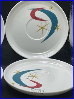 Rare Starburst Atomic Mid Century Celestial Spaulding Ware Melmac Melamine Plate