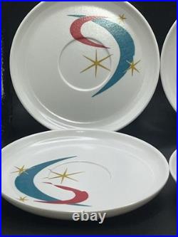 Rare Starburst Atomic Mid Century Celestial Spaulding Ware Melmac Melamine Plate