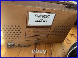 Rare Symphonic Model 6100 WA 25Tabletop Radio. Mid-Century Modern Record Player Rare Symphonic Model 6100 WA 25Tabletop Radio. Mid-Century Modern Record Player