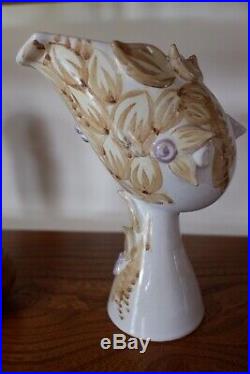 Rare! Titania Face Head Figural Vase BY BJORN WIINBLAD Midcentury 1976
