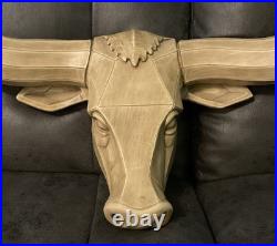 Rare Universal Statuary MCM Cubist Texas Longhorn Cow Wall Hanging Decor 1959
