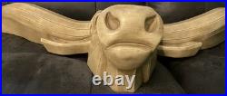 Rare Universal Statuary MCM Cubist Texas Longhorn Cow Wall Hanging Decor 1959