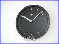 Rare VTG 1981 BRAUN DOMODISQUE Wall Clock 4839 ABW 41 Lubs Germany Rams Abk