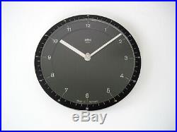 Rare VTG 1981 BRAUN DOMODISQUE Wall Clock 4839 ABW 41 Lubs Germany Rams Abk