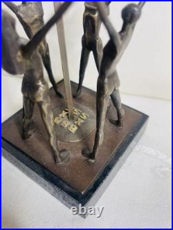 Rare VTG Bronze Gothic Church Lithuania Sculpture Brutalist Mid-Century Modern