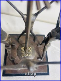 Rare VTG Bronze Gothic Church Lithuania Sculpture Brutalist Mid-Century Modern