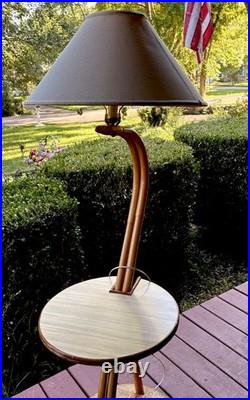 Rare Vintage 1950's MCM Googie Asymmetrical Floor Lamp Mid Century Modern