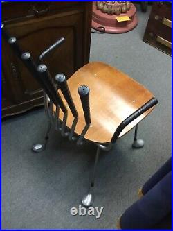 Rare Vintage 1950s 60s Golf Club Chair Custom Made Mid Century Modern Golf