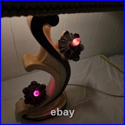 Rare Vintage 1950s Continental Art Lamp Mid Century Modern Fiberglass Shade