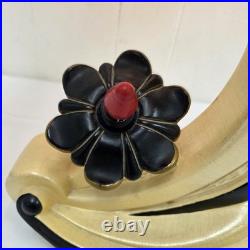 Rare Vintage 1950s Continental Art Lamp Mid Century Modern Fiberglass Shade