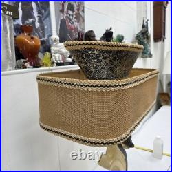 Rare Vintage 1950s Continental Art Lamp Mid Century Modern Fiberglass Shade