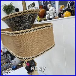 Rare Vintage 1950s Continental Art Lamp Mid Century Modern Fiberglass Shade