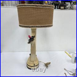 Rare Vintage 1950s Continental Art Lamp Mid Century Modern Fiberglass Shade