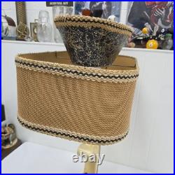 Rare Vintage 1950s Continental Art Lamp Mid Century Modern Fiberglass Shade