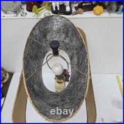 Rare Vintage 1950s Continental Art Lamp Mid Century Modern Fiberglass Shade