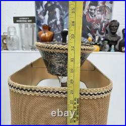 Rare Vintage 1950s Continental Art Lamp Mid Century Modern Fiberglass Shade