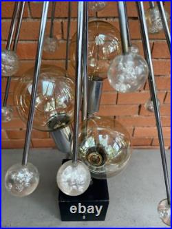 Rare Vintage 1960s Chrome Acrylic Space Age Lamp Mid Century Modern MCM Lighting