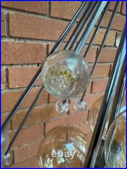 Rare Vintage 1960s Chrome Acrylic Space Age Lamp Mid Century Modern MCM Lighting