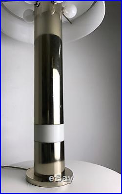 Rare Vintage 1970's Paul Mayen Attr Lucite Column Table Lamp Mid Century Modern