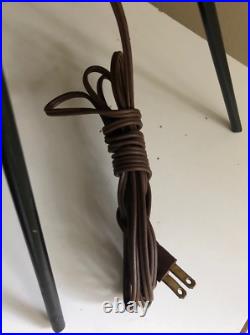 Rare Vintage 50s Atomic Iron Ceramic Pottery Lamp Mid Century Modern Lighting