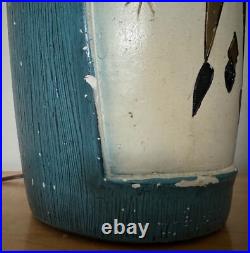 Rare Vintage 50s MCM Harlequin Chalkware Lamp Mid Century Modern Atomic Fortune