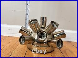 Rare Vintage 60's Sputnik Flush Mount Light Fixture 16 Socket