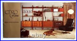 Rare Vintage 60s Mid Century Modern Texmon Blindheim Ergo Teak Wall Unit Catalog Rare Vintage 60s Mid Century Modern Texmon Blindheim Ergo Teak Wall Unit Catalog