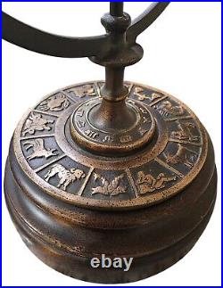 Rare Vintage Armillary Astrological Zodiac Bronze Table Lamp By Frederick Cooper Rare Vintage Armillary Astrological Zodiac Bronze Table Lamp By Frederick Cooper