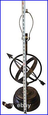 Rare Vintage Armillary Astrological Zodiac Bronze Table Lamp By Frederick Cooper Rare Vintage Armillary Astrological Zodiac Bronze Table Lamp By Frederick Cooper
