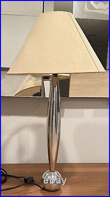 Rare Vintage Atomic Aluminum Sphere/Rocket Mid Century Modern Table Lamp 22