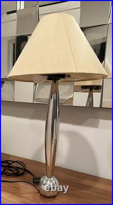 Rare Vintage Atomic Aluminum Sphere/Rocket Mid Century Modern Table Lamp 22
