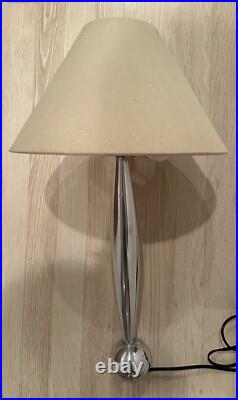 Rare Vintage Atomic Aluminum Sphere/Rocket Mid Century Modern Table Lamp 22