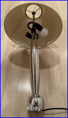 Rare Vintage Atomic Aluminum Sphere/Rocket Mid Century Modern Table Lamp 22