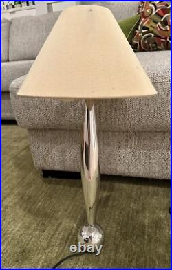 Rare Vintage Atomic Aluminum Sphere/Rocket Mid Century Modern Table Lamp 22
