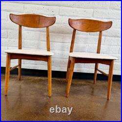 Rare Vintage Birchcraft by Baumritter Mid-Century Modern Accent Chairs Pair