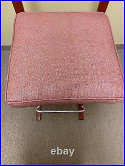 Rare Vintage ChroModern Chair Co. Los Angeles Bar Stool Mid Century Modern Red Rare Vintage ChroModern Chair Co. Los Angeles Bar Stool Mid Century Modern Red
