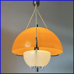 Rare Vintage Estoplast Mid Centruy Space Age Orange Pendant Lamp 60s/70s Rare Vintage Estoplast Mid Centruy Space Age Orange Pendant Lamp 60s/70s