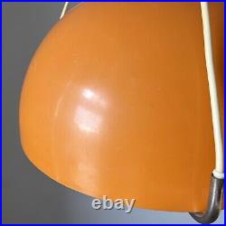 Rare Vintage Estoplast Mid Centruy Space Age Orange Pendant Lamp 60s/70s Rare Vintage Estoplast Mid Centruy Space Age Orange Pendant Lamp 60s/70s