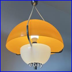 Rare Vintage Estoplast Mid Centruy Space Age Orange Pendant Lamp 60s/70s Rare Vintage Estoplast Mid Centruy Space Age Orange Pendant Lamp 60s/70s