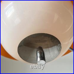 Rare Vintage Estoplast Mid Centruy Space Age Orange Pendant Lamp 60s/70s Rare Vintage Estoplast Mid Centruy Space Age Orange Pendant Lamp 60s/70s
